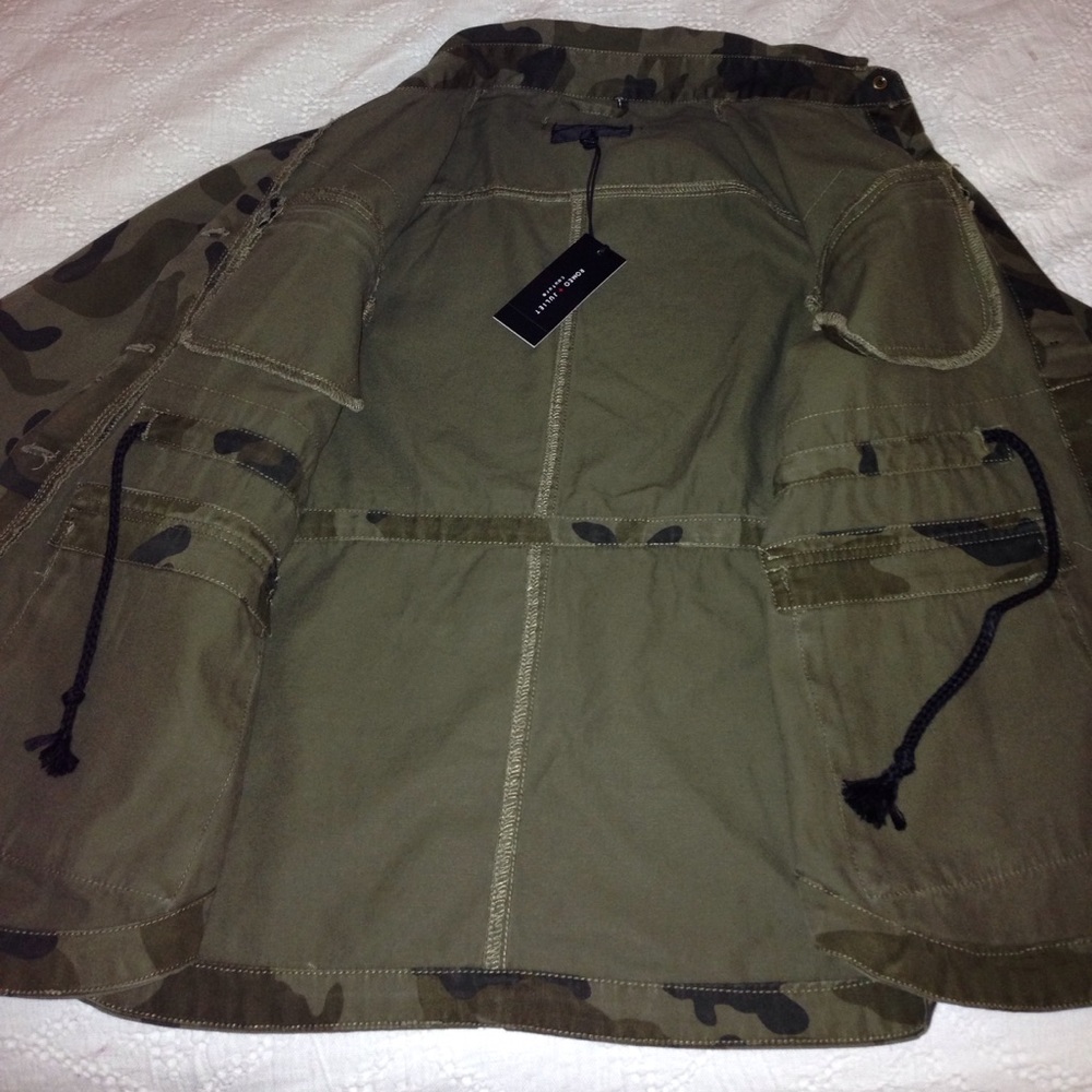 Romeo & Juliet Couture Camo Jacket 100% Cotton! - Picture 6 of 8